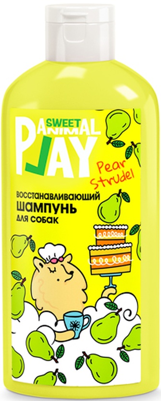 Шампунь для кошек и собак ANIMAL PLAY Sweet восстанавливающий Грушевый штрудель (300 мл)