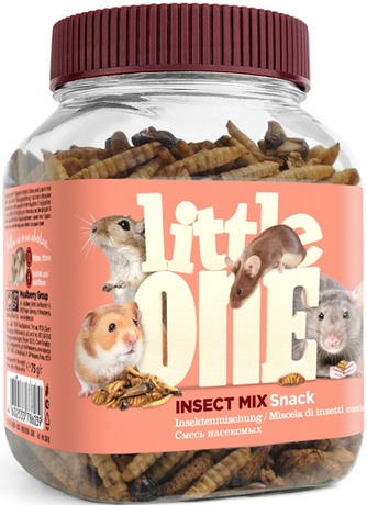 Лакомство для грызунов LITTLE ONE Смесь насекомых (75 г)
