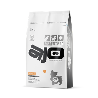 Корм сухой для собак AJO Vet Dieta Hepatic при хронической печеночной недостаточности (10 кг)