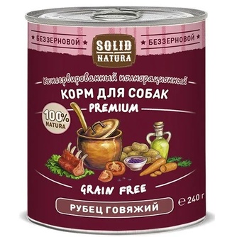 Корм для собак SOLID NATURA ЦБ-00003345 рубец, говядина