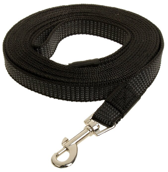 Поводок капроновый для собак ЗООНИК с двойной латексной нитью, черный (5 м*20 мм) Поводок капроновый для собак ЗООНИК с двойной латексной нитью, черный (5 м*20 мм)