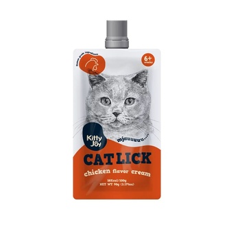 Лакомство для кошек KITTY JOY Крем-пюре с курицей (90 г)
