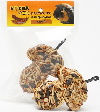 Лакомство для грызунов БОСПА ЭКО Грибок кэроб (40 г)