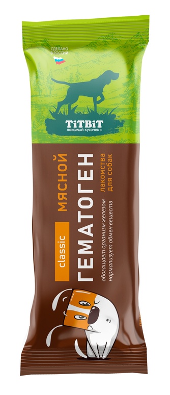 Лакомство для собак TITBIT Classic Гематоген мясной (50 г)