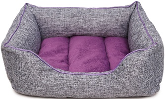 Лежанка для собак PERSEILINE Лофт №3 пухлик, фиолетовый (56*47*20 см)