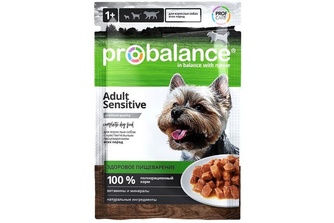 Корм влажный для собак всех пород PROBALANCE Adult sensitive чувствительное пищеварение (85 г)