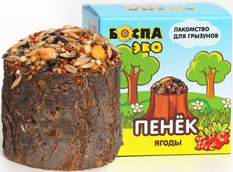 Лакомство для грызунов БОСПА ЭКО Пенек ягоды (80 г)