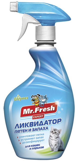 Ликвидатор запаха и пятен для кошек и хорьков MR.FRESH Expert (500 мл)