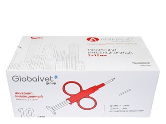 Микрочип для животных GLOBALVET Animal ID (2*12мм)