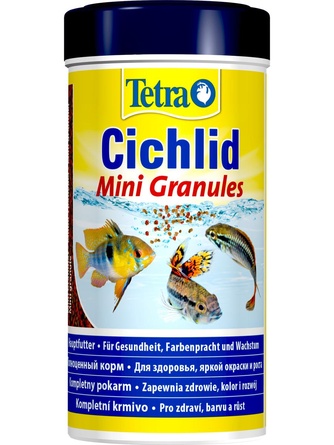 Корм для маленьких и карликовых цихлид TETRA Cichlid Mini Granules, мини-гранулы (250 мл)