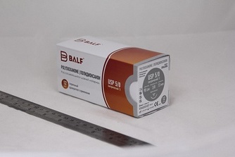 Мононить полидиоксаноновая BALF PDX (5/0 (1), ОР, 3/8, 13 мм, 90 см)