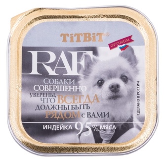 Корм для собак TITBIT RAF индейка (100 г)