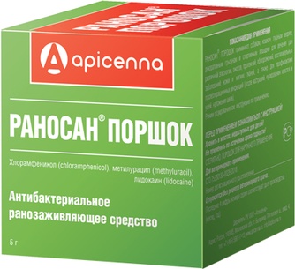 Порошок для животных APICENNA Раносан антибактериальный ранозаживляющий (5 г)