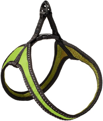 Шлейка для собак ЛЕНТАЗОО оксфорд "соты", сетка, салатовый Roma (27-33 см)
