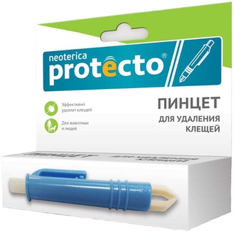 Пинцет для удаления клещей NEOTERICA Protecto