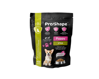 Корм сухой для щенков мелких пород PROSHAPE Puppy с уткой (400 г)