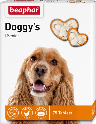 Кормовая добавка для пожилых собак BEAPHAR Doggy's Senior (75 таб)