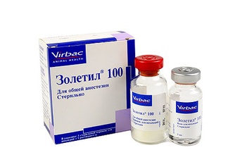 Препарат для кошек и собак VIRBAC Золетил 100 для общей анестезии (5 мл)