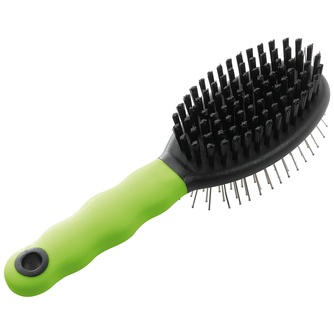 Расческа-щетка для кошек FERPLAST Gro 5798 двойная, маленькая (19,5*5,5*5,5 см)