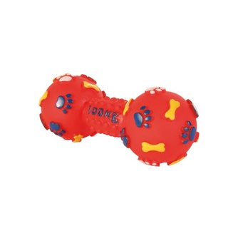 Игрушка для собак TRIXIE 100КГ Гантель с пищалкой виниловая, с лапками (15см)