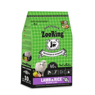 Корм сухой для взрослых собак ZOORING Lamb&rice с ягненком и рисом (10 кг)