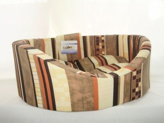 Лежак для кошек и собак БОБРОВЫЙ ДВОРИК №6 с бортиком (84*57*20 см)