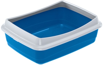 Туалет-лоток для кошек FERPLAST Nip Plus 20 открытый, со съемным пластиковым бортом, пластиковый (55*40*17,5 см)