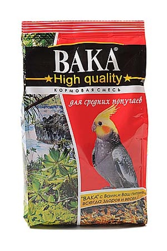Корм для средних попугаев VAKA High Quality (500 г)