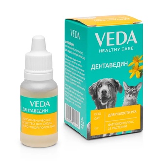 Гель для кошек и собак VEDA Дентаведин для ухода за ротовой полостью (15 г)