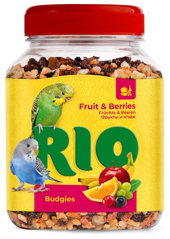 Лакомство для волнистых попугайчиков RIO смесь с фруктами и ягодами (180 г)