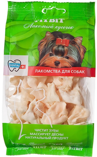 Лакомство для собак мелких пород TITBIT Лакомый кусочек Хрустики бараньи (45 г)