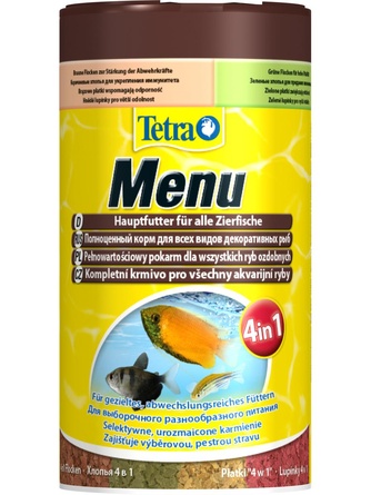 Корм для рыб TETRA TetraMin Menu 4в1, мелкие хлопья (500 мл)