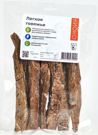 Лакомство для собак КИОКО Легкое говяжье (50 г)