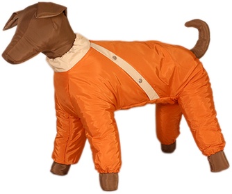 Комбинезон синтепон для собак породы далматин ТУЗИК девочка (56см)