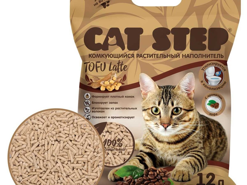 В продажу поступили две новинки наполнителя CAT STEP Tofu