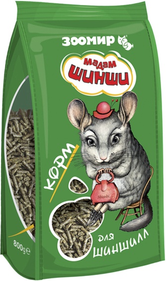 Корм для шиншилл ЗООМИР Мадам Шинши (800 г)