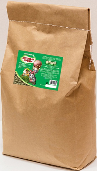 Корм для кроликов и грызунов ЗООМИР Луговые травы (5 кг)