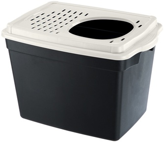 Туалет для кошек FERPLAST Jumpy закрытый, с верхним входом (38,8*57,5*39 см)