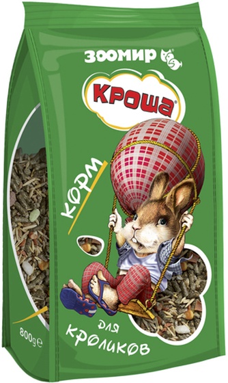 Корм для кроликов ЗООМИР Кроша (0,8 кг)