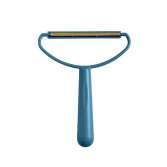 Скребок для удаления шерсти RICH BREED двухсторонний, пластик, синий (16,5*13,5 см)