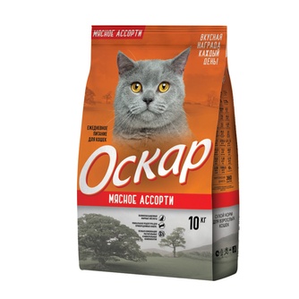 Корм сухой для взрослых кошки ОСКАР (10 кг)