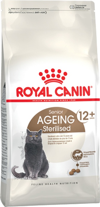 Корм сухой для стерилизованных кошек старше 12 лет ROYAL CANIN Ageing Sterilised 12+ (4 кг)