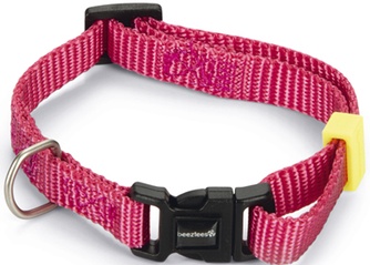 Ошейник нейлоновый для собак BEEZTEES Uni розовый (1*30 см)
