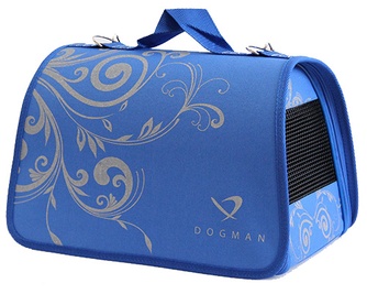 Сумка-переноска для собак DOGMAN Lira №4 Васильковая (48*30*30 см)
