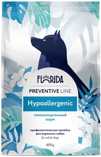 Корм сухой для собак FLORIDA Preventive Line Hypoallergenic гипоаллергенный (600 г)