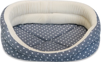 Лежанка для животных CLP Бриз №3 овальная, без подушки, бязь (50*40*13 см)