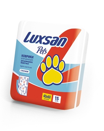 Коврики впитывающие для животных LUXSAN Pets (40*60 см/15 шт)
