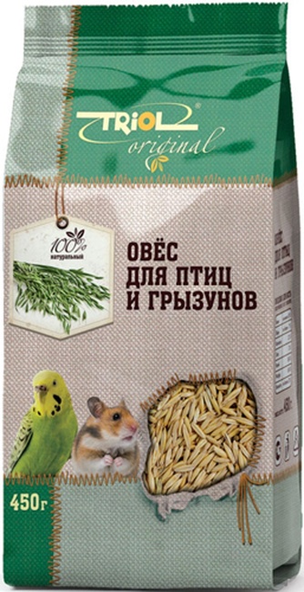 Корм сухой для птиц и грызунов TRIOL Original Овес (0,45 кг)
