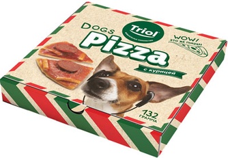 Лакомство для собак Triol Fun Food Пицца (132г)