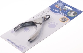 Когтерез-гильотина для собак HELLO PET с большим отверстием хромированная